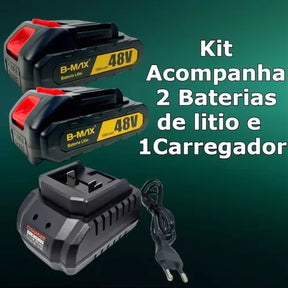 Kit Chave De Impacto Parafusadeira e Furadeira + Jogo Soquete 46pç